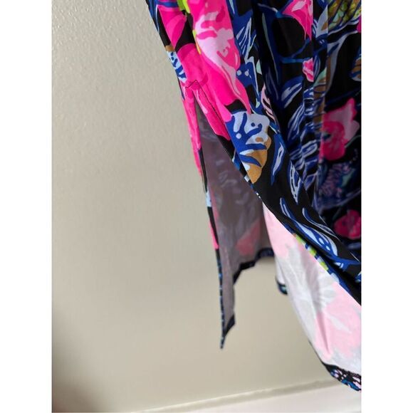 NWT Lilly Pulitzer Parigi Elbow Sleeve Midi Dress SZ XS Onyx Earned Stripes - Picture 9 of 12